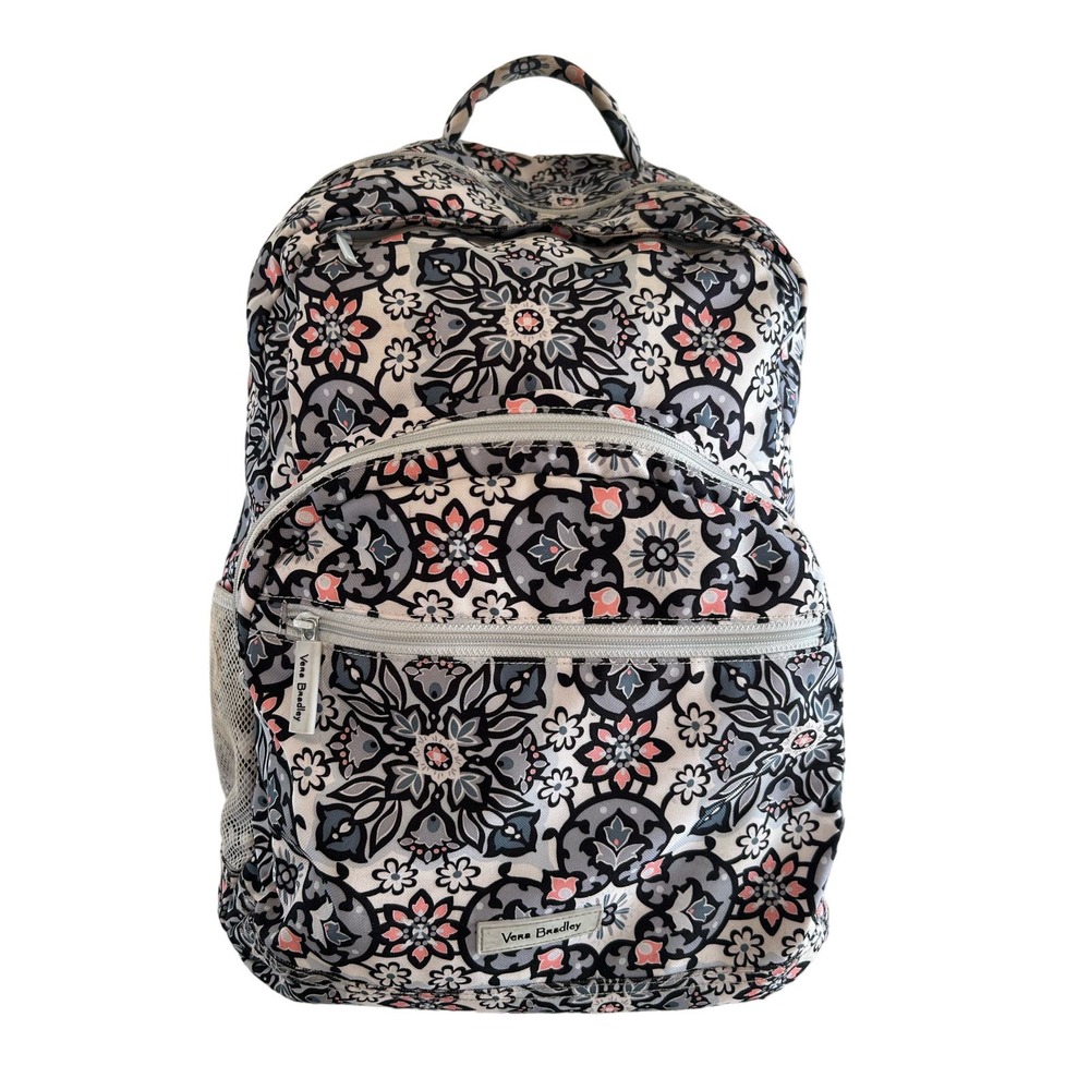 Vera Bradley Women’s Lispon Large Backpack Essentials Travel Tote Blue